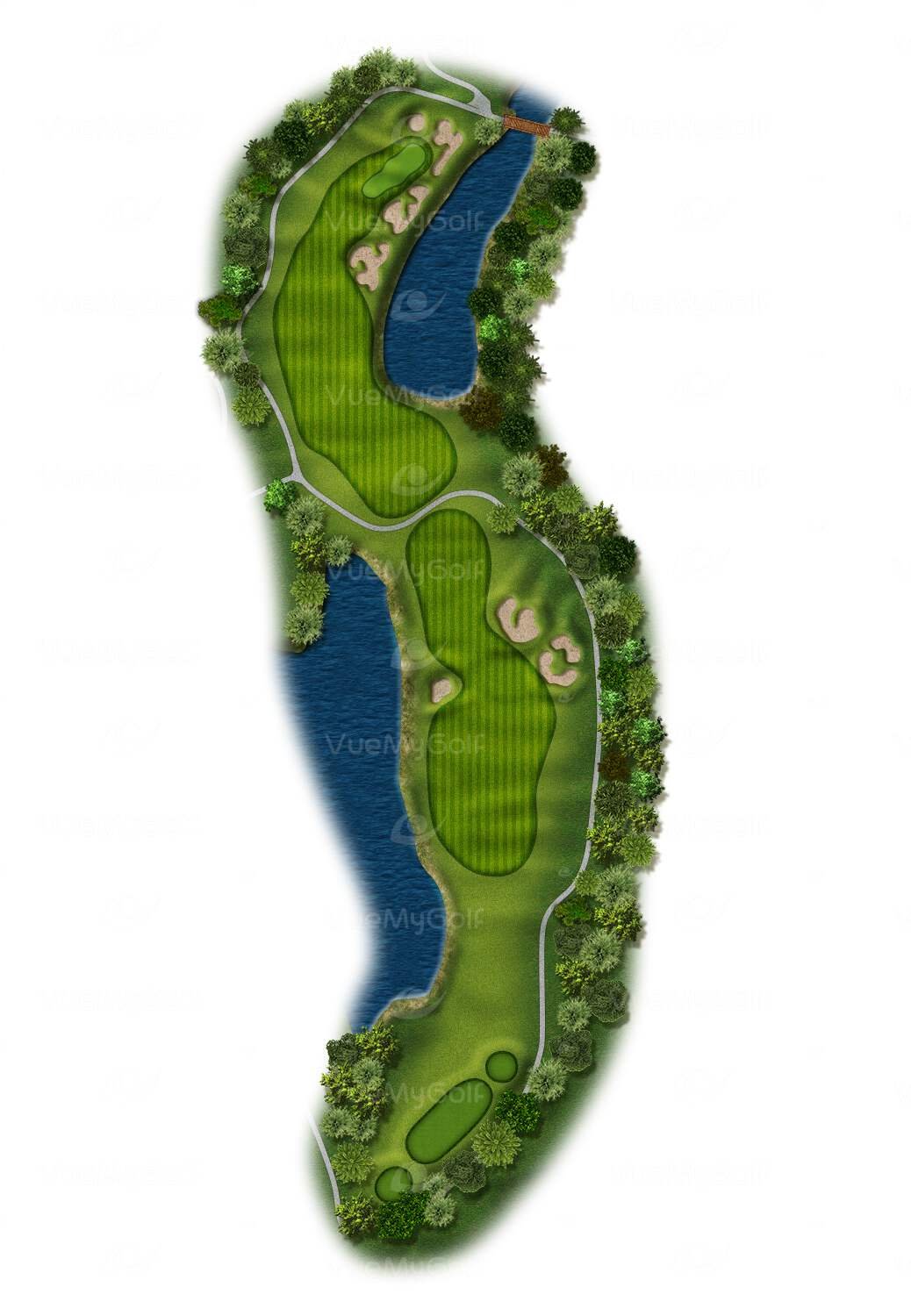 aerial golf view