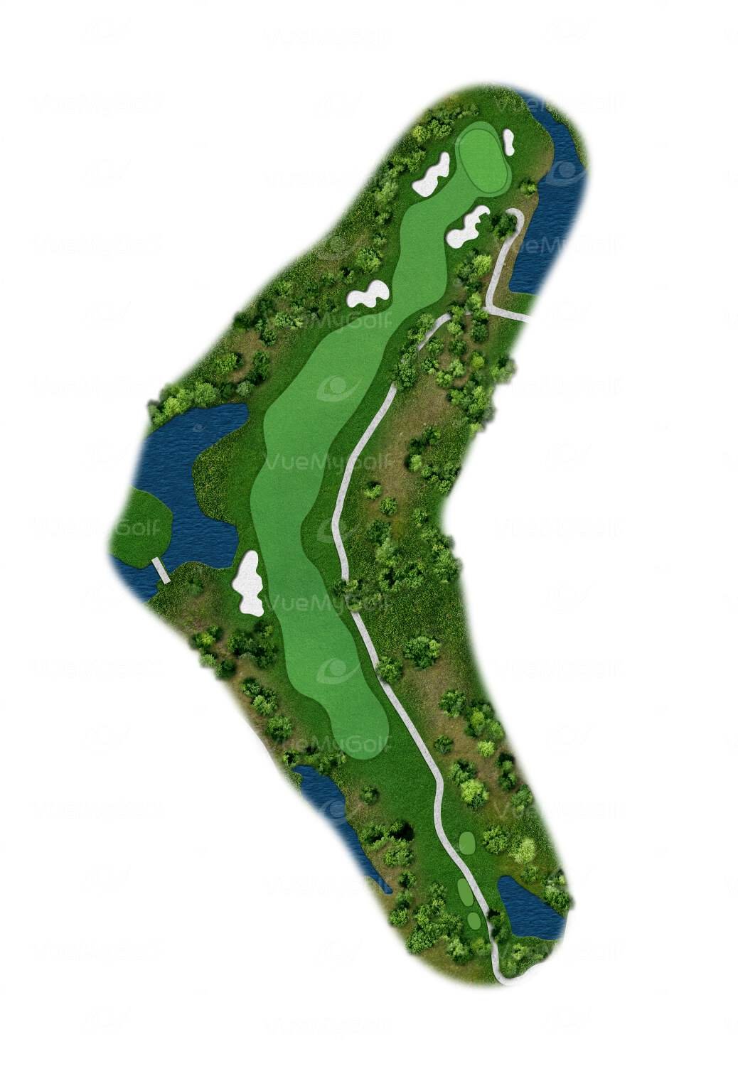 aerial golf view