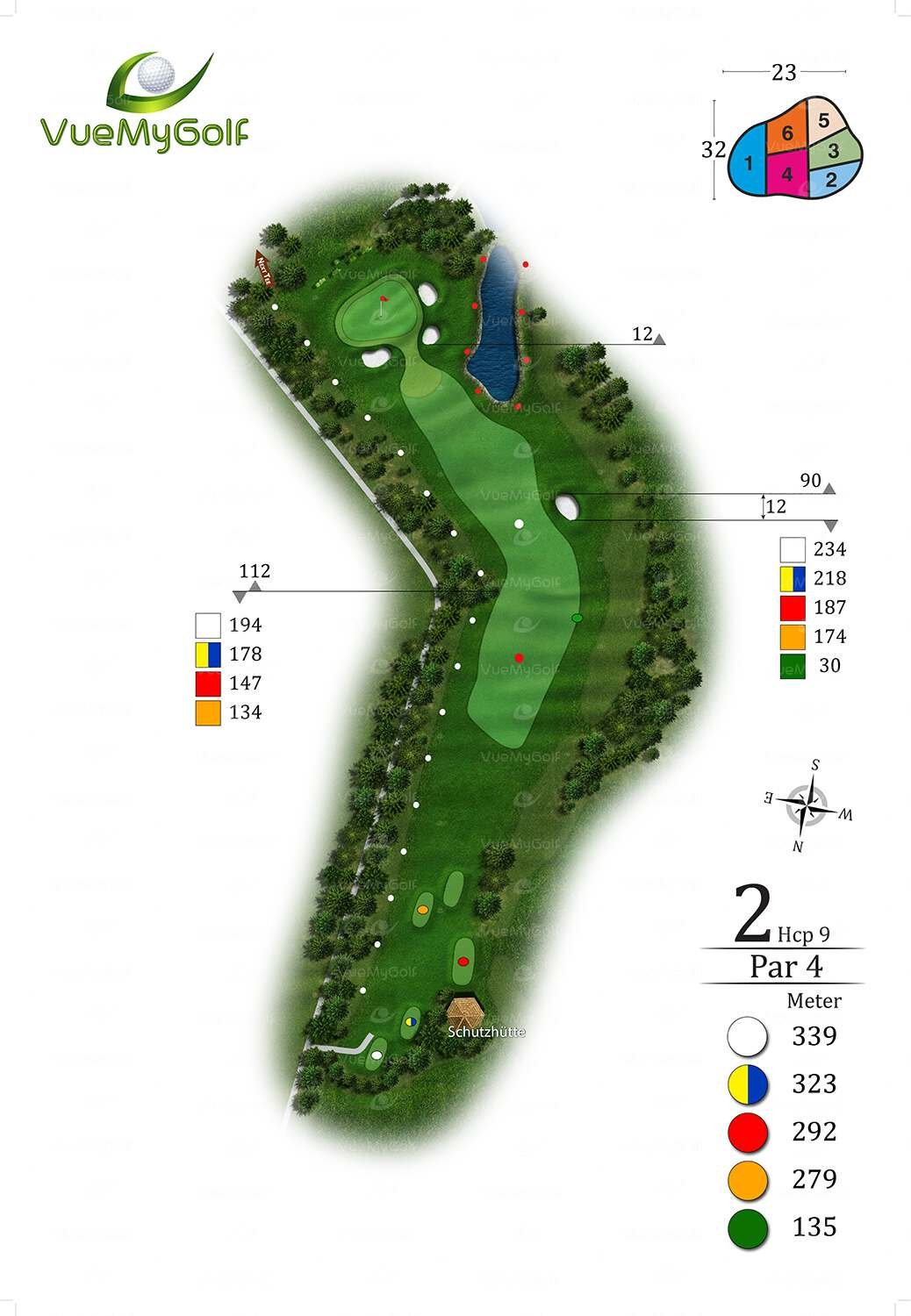 golf hole 2d graphic