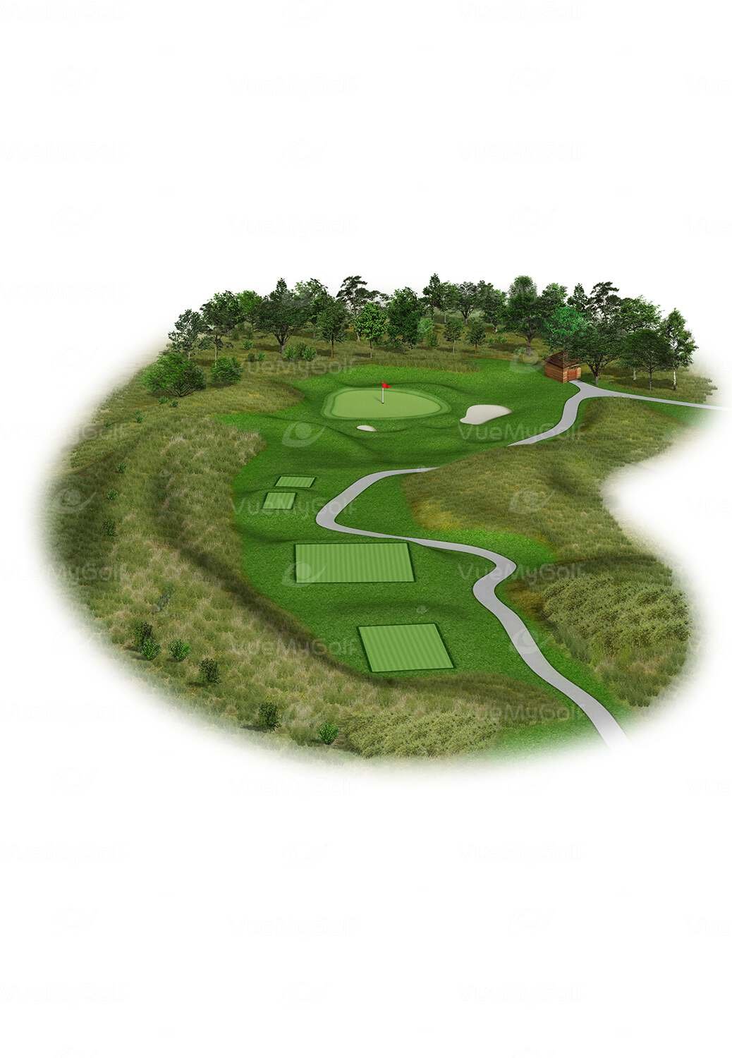 golf hole graphic