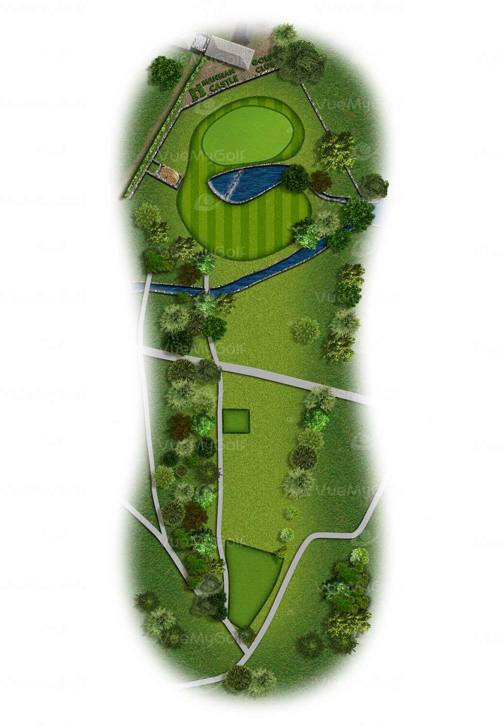 arial golf view