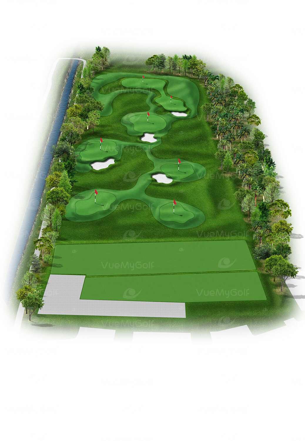 golf 3d hole raphic