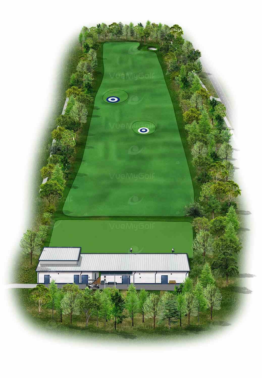 golf course hole 3d