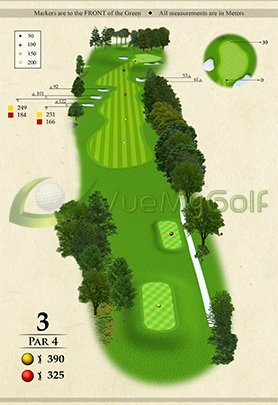 golf hole graphic