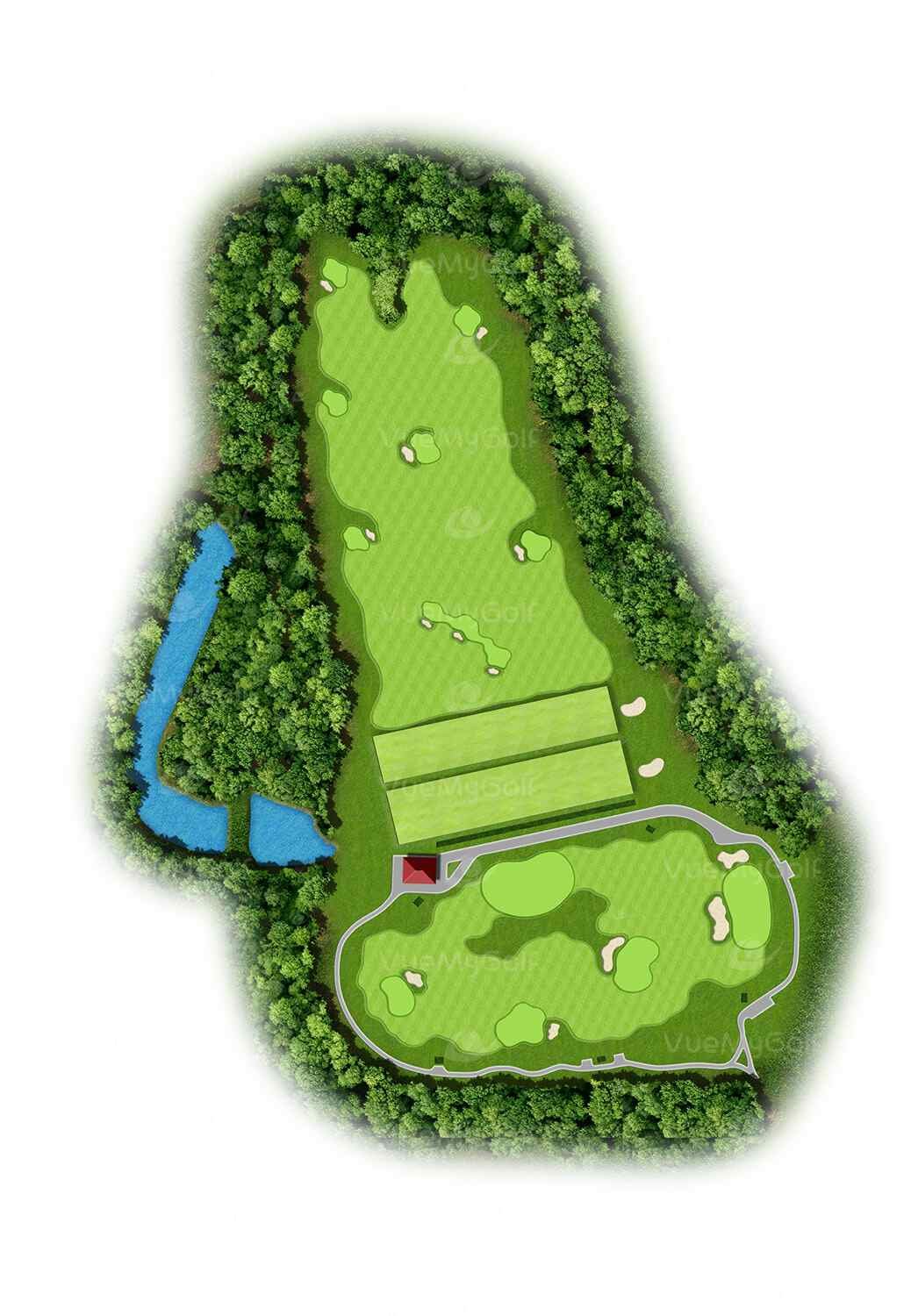 golf course 3d graphic