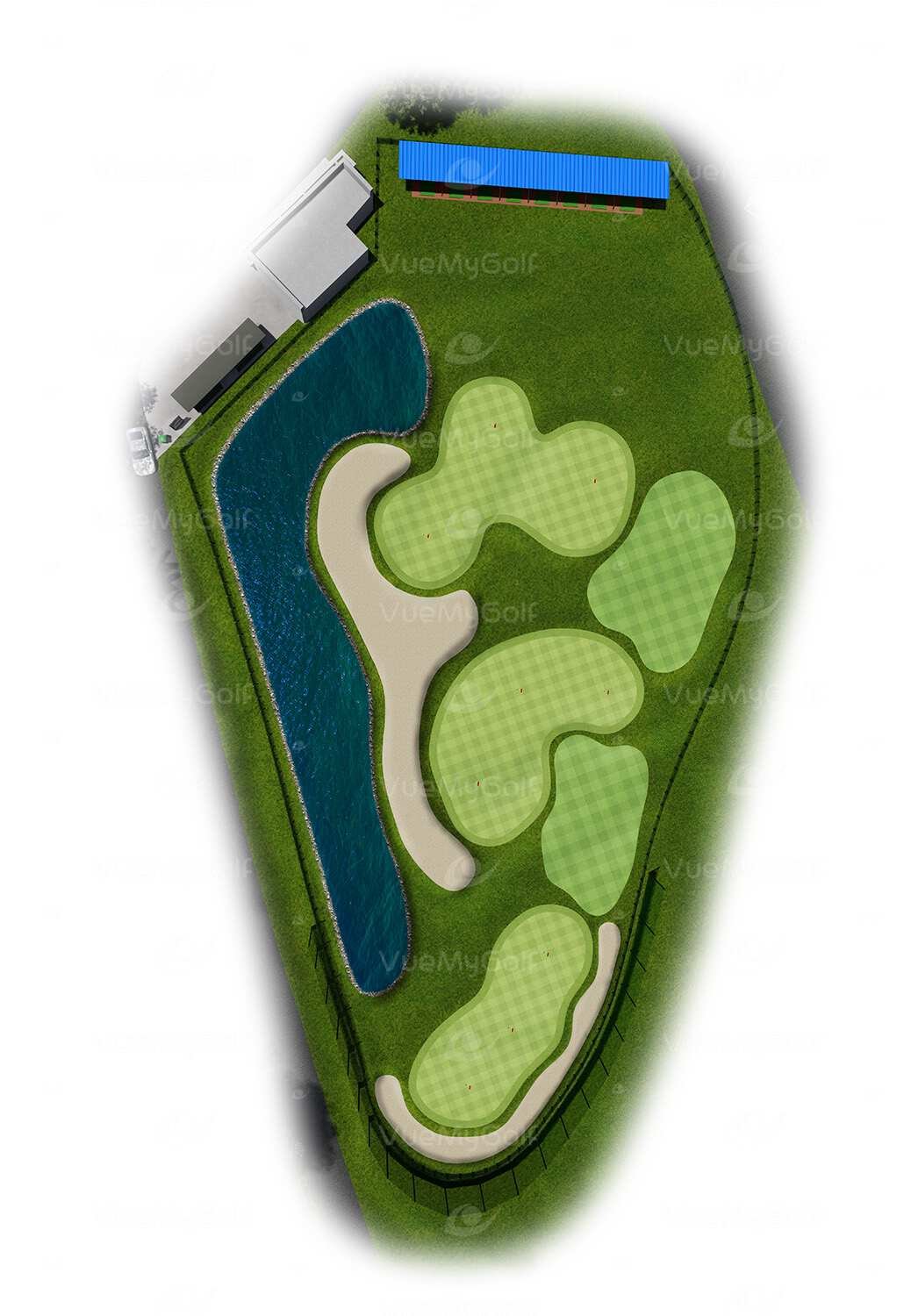 golf course 3d graphic