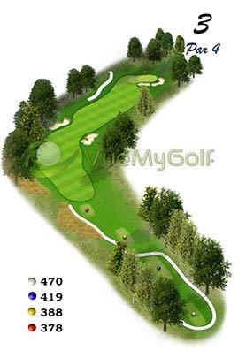 Golf hole 2D and 3D Graphics